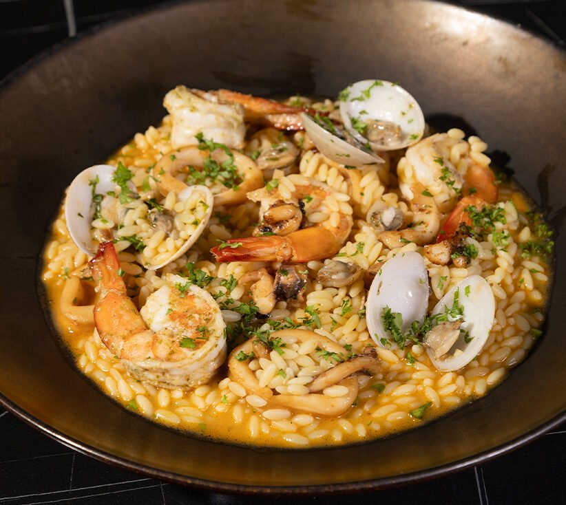 Seafood Orzo