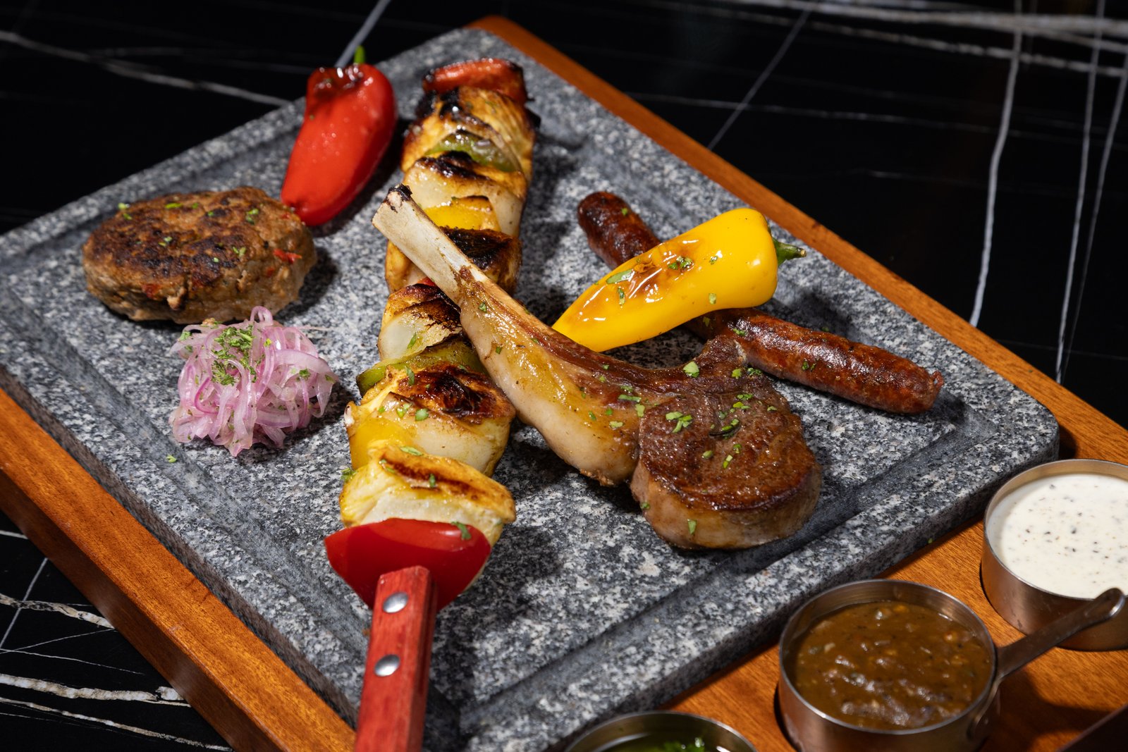 Charcoal Chicken Skewer Platter