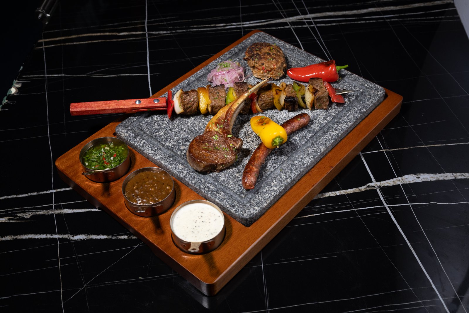 Charcoal Beef Skewer Platter
