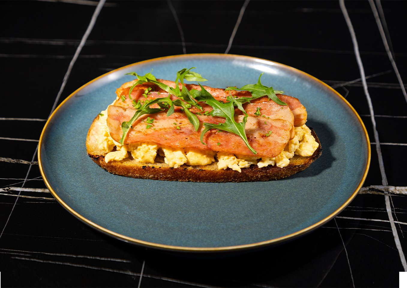 Breakfast Menu Bacon Toast