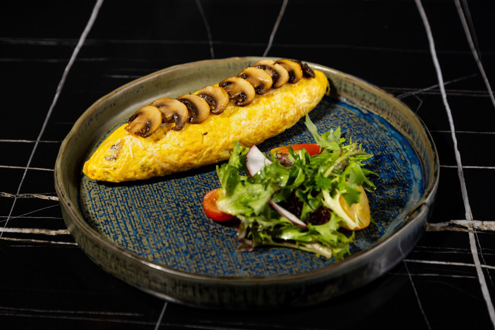 Breakfast Menu Forestière Omelet