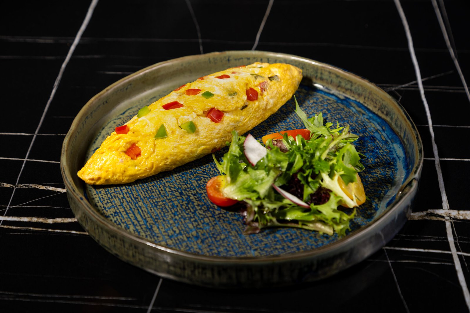 Breakfast Menu Mexican Omelet