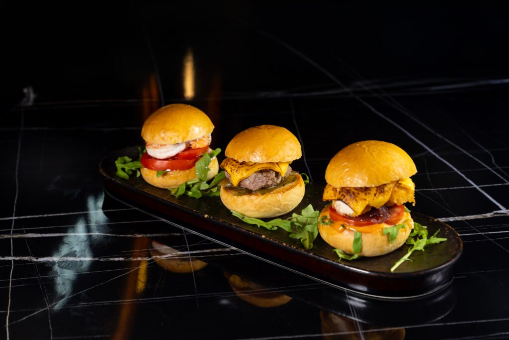 Appetizer Mini Burgers Trio