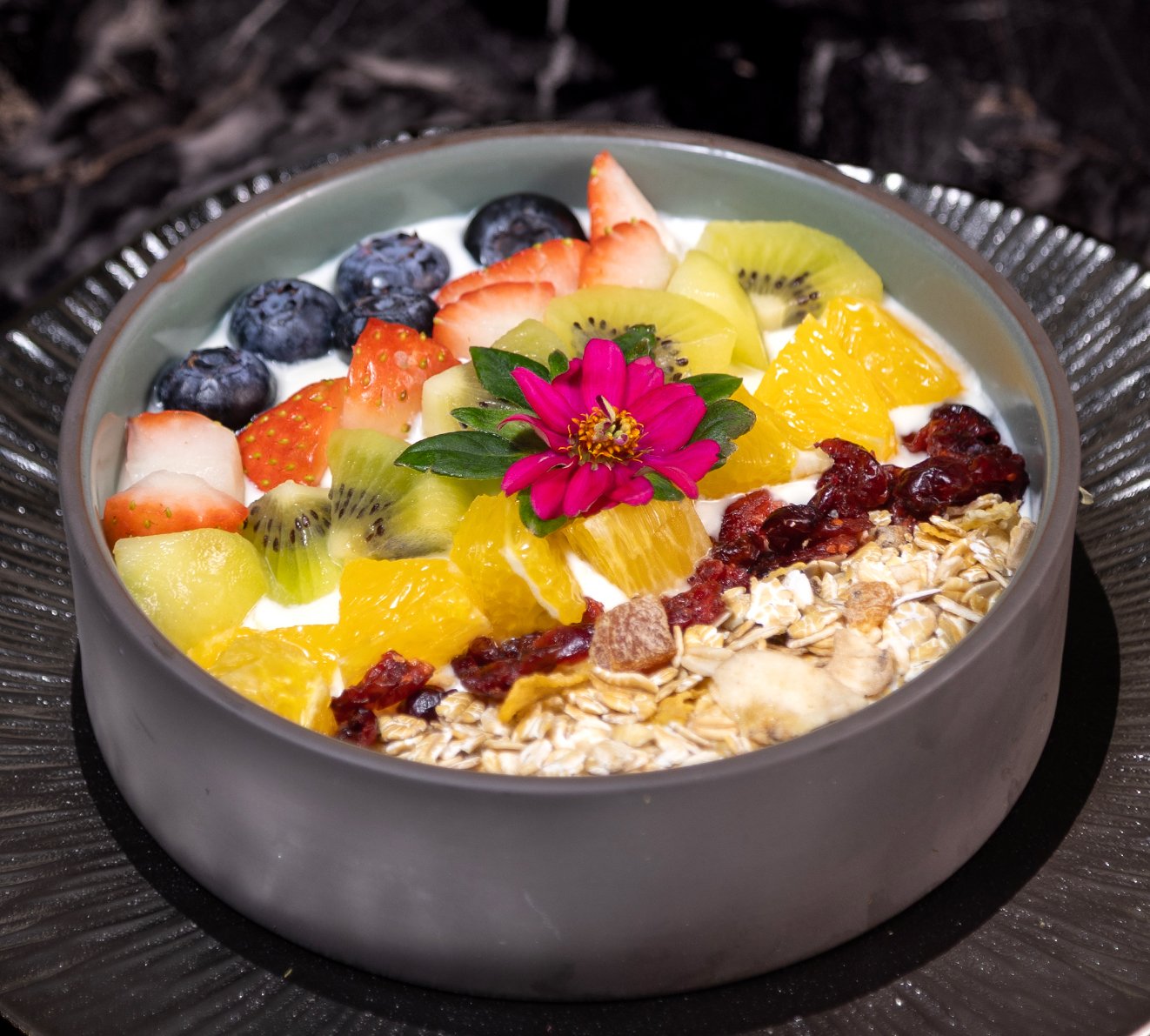 Breakfast Menu Mixed Fruits Bowl