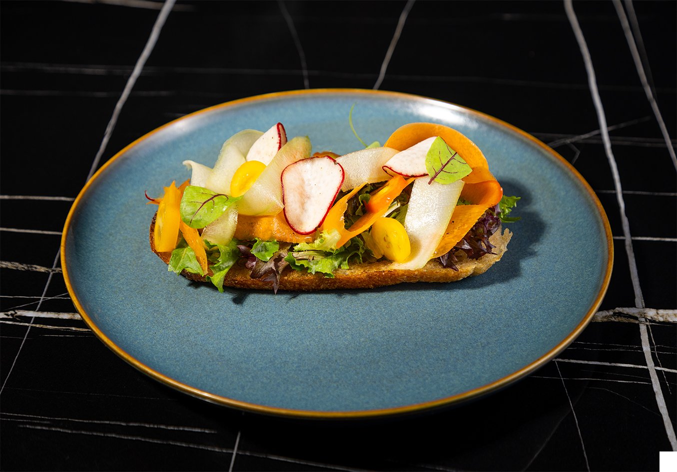 Breakfast Menu Veggie Toast
