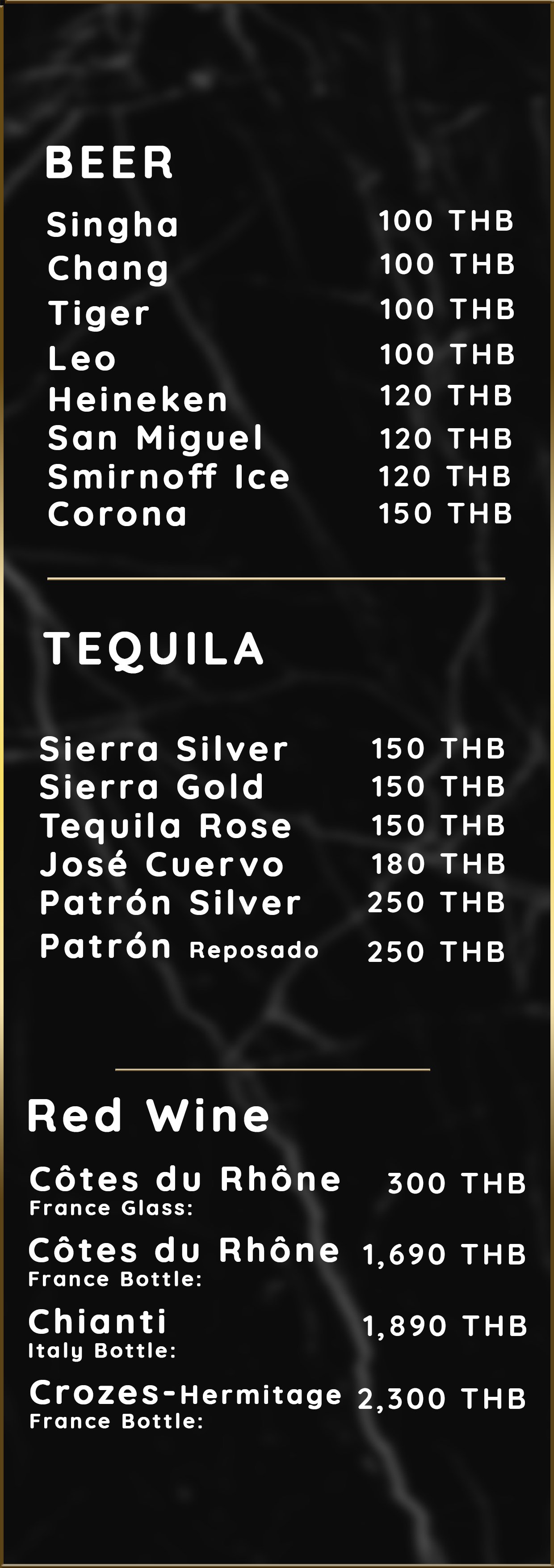 Drink Menu Drinks Menu Page 16