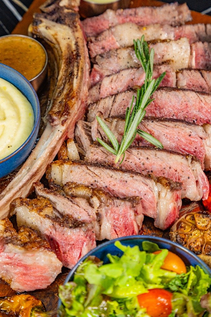 Served with Whole Roasted Garlic and Sides